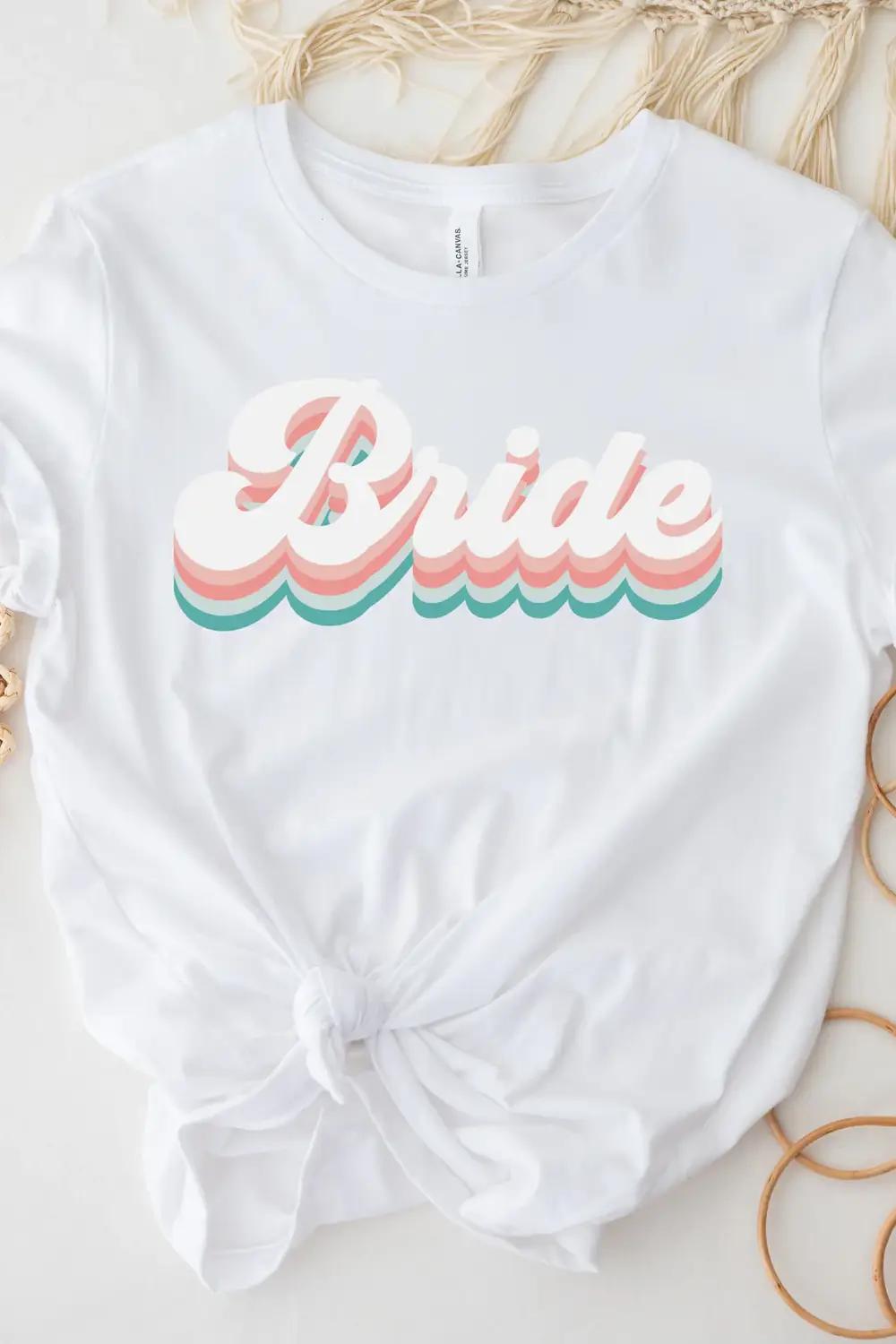 Retro Bride Font T-Shirt