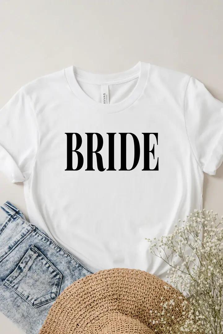 Modern Bride Font T-Shirt