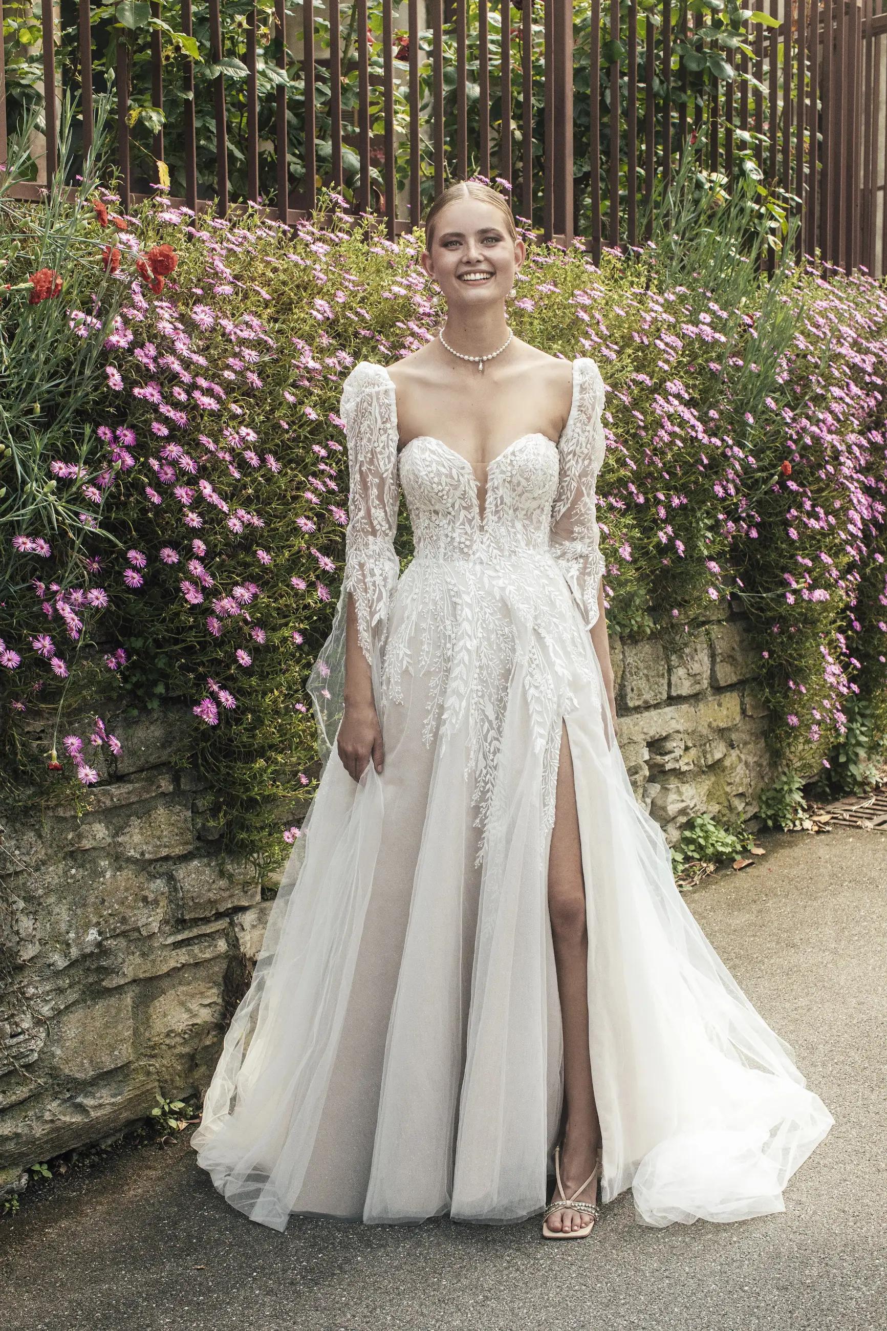 A line Wedding Dress with Sleeves