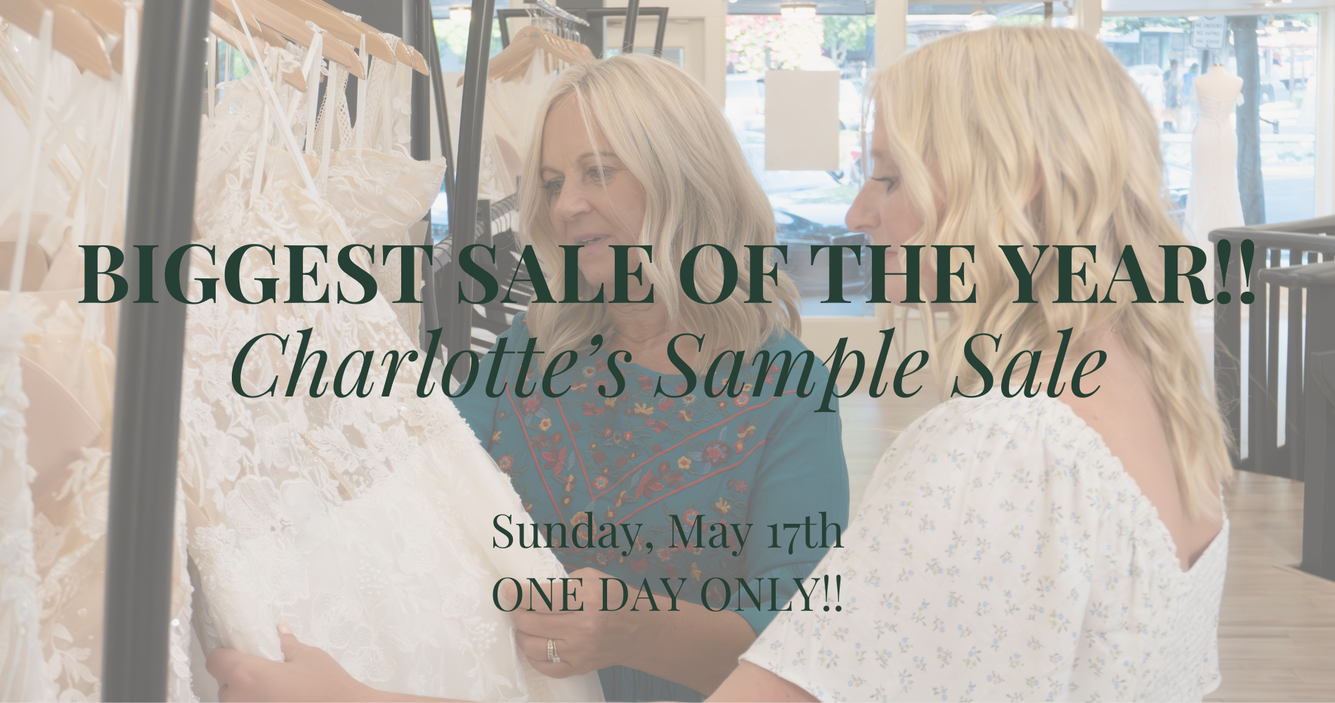 Sample Sale Sunday, November 16th