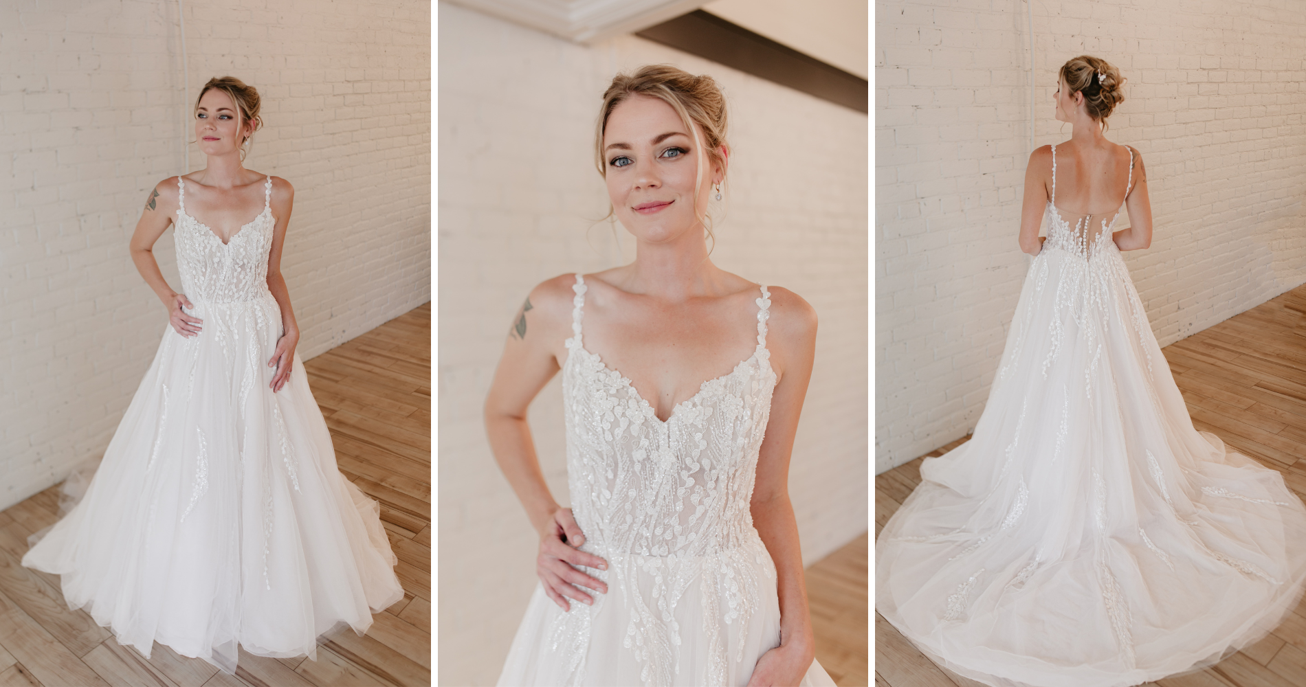 Bride in Julia Leigh Wedding Dress in Ashland, OR