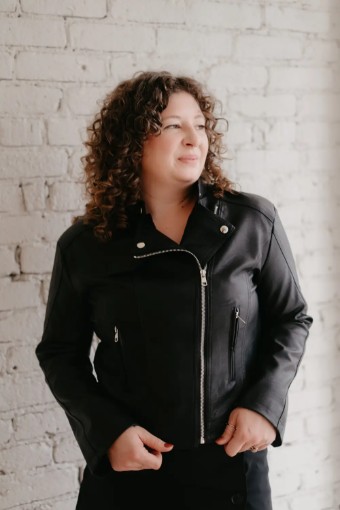 Bridal Swag #Black Leather Jacket #3 Black thumbnail