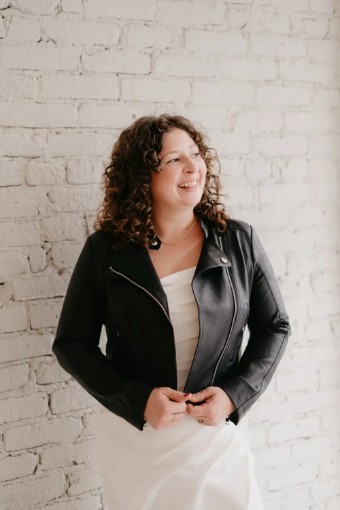 Bridal Swag #Black Leather Jacket #1 Black thumbnail