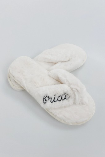 Bridal Swag #Bride Slippers #3 default White thumbnail