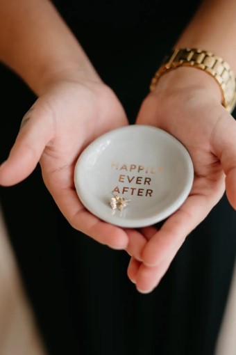Bridal Swag #Ring Dish #0 default White/Gold thumbnail