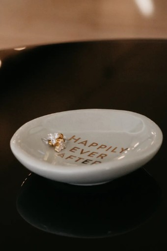 Bridal Swag #Ring Dish #1 default White/Gold thumbnail