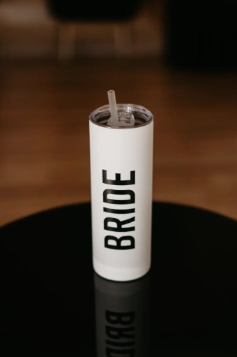 Bridal Swag #Bride Tumbler #1 White thumbnail