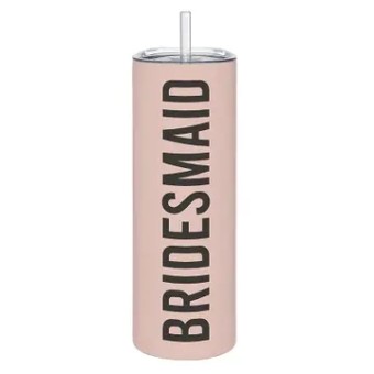 Bridal Swag #Bridesmaid Tumbler #2 Pink thumbnail